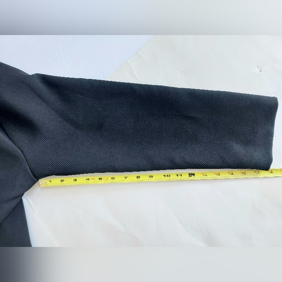 NWT Gabrielle By Molly Bracken Black Open Front W/2 Zip Pockets Blazer Size 52 - Picture 10 of 11